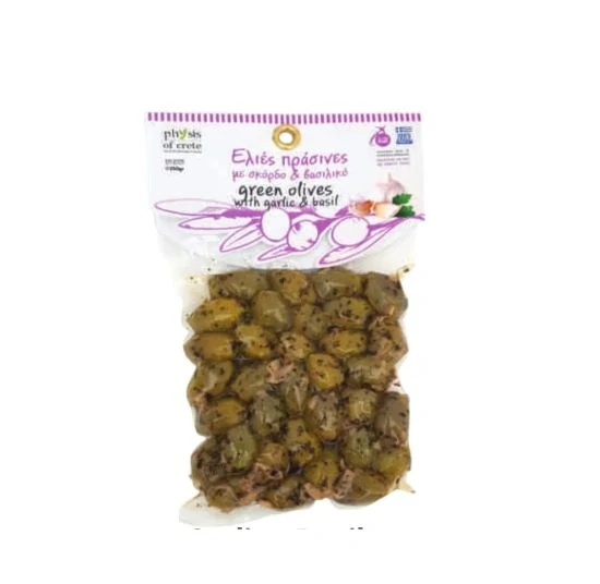 Olivy s Bazalkou a Cesnakom 250g