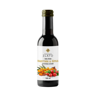 100% BIO Šťava Rakytník so Šípkou 185ml